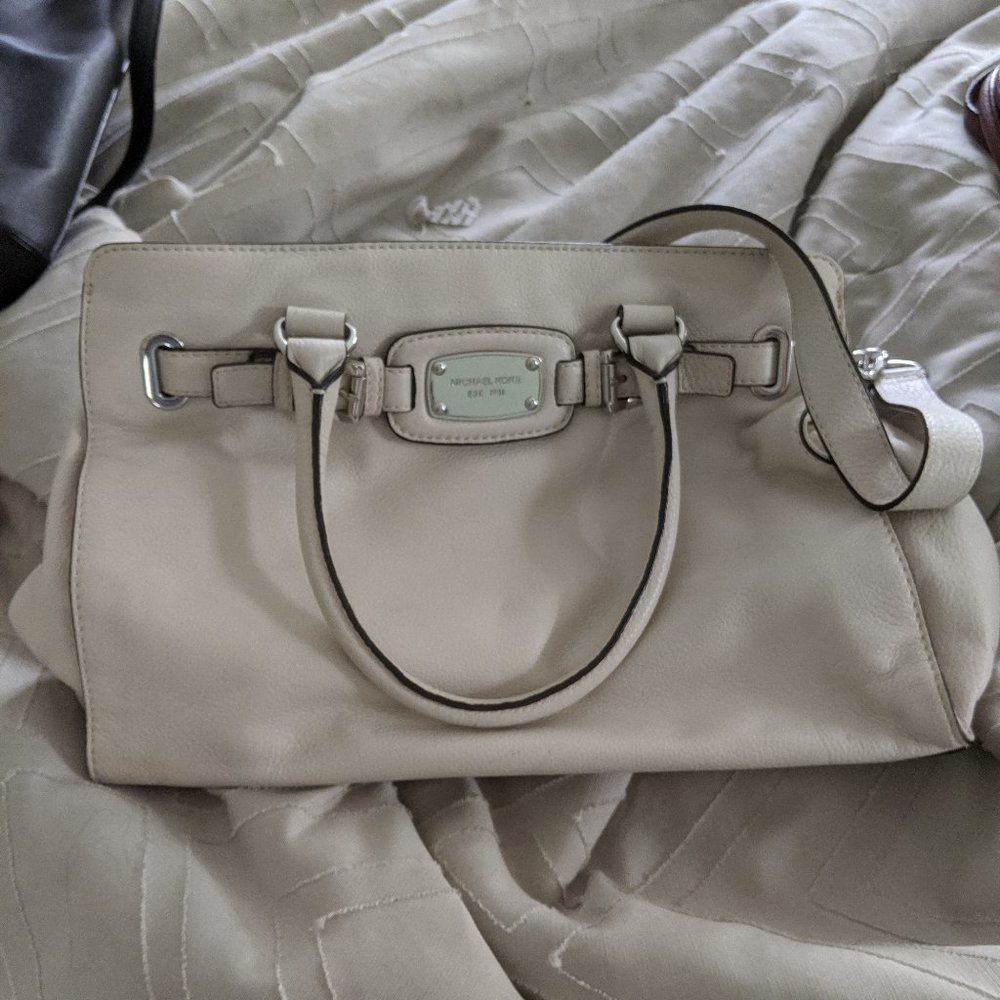Michael Kors beige large purse